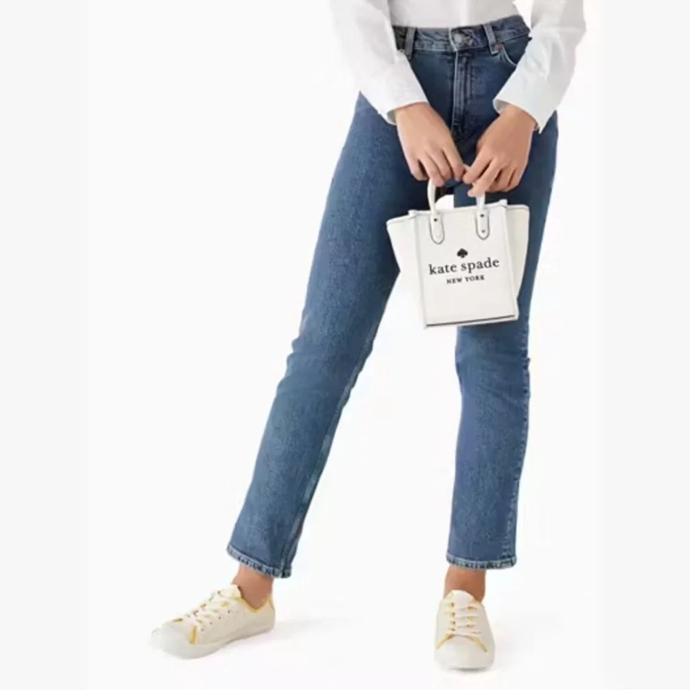 Kate Spade New York Mini Ella Crossbody Women’s Tote Bag - Parchment White